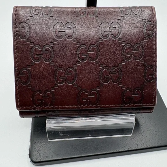 Gucci Dark Brown Monogram Card Holder